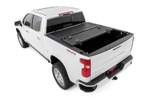Chevrolet Silverado 1500 Hard Low-Profile Bed Cover - Rough Country - Tri-Fold - '19-'24